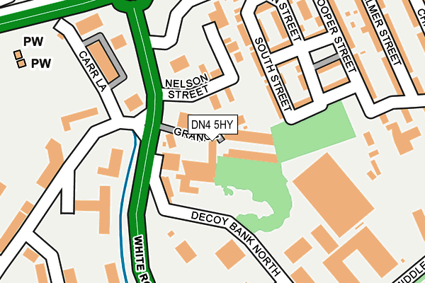 DN4 5HY map - OS OpenMap – Local (Ordnance Survey)