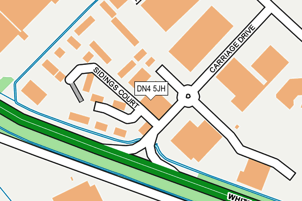 DN4 5JH map - OS OpenMap – Local (Ordnance Survey)