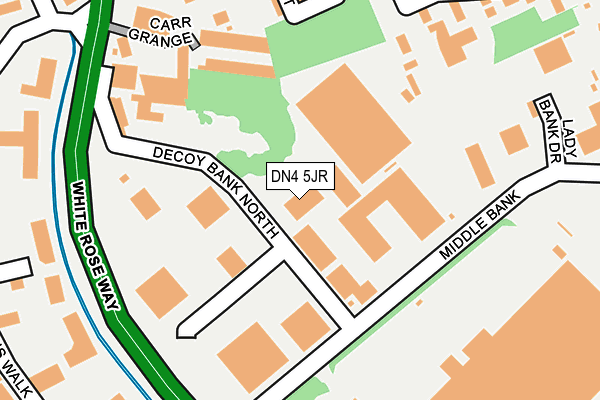 DN4 5JR map - OS OpenMap – Local (Ordnance Survey)