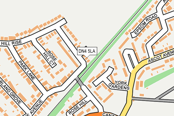 DN4 5LA map - OS OpenMap – Local (Ordnance Survey)
