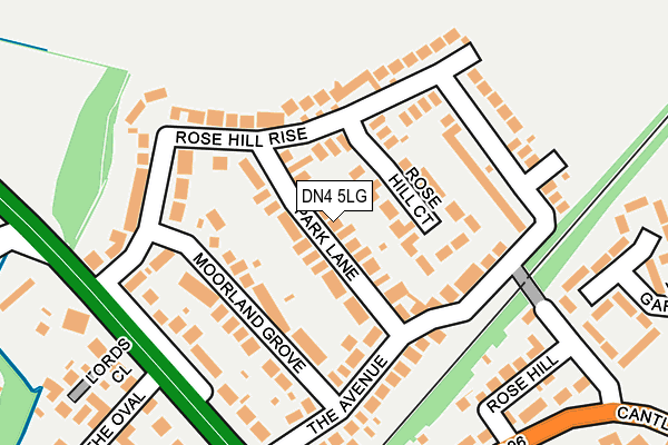 DN4 5LG map - OS OpenMap – Local (Ordnance Survey)
