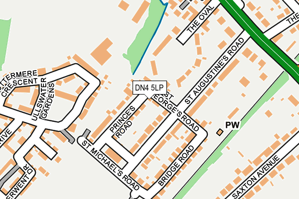 DN4 5LP map - OS OpenMap – Local (Ordnance Survey)