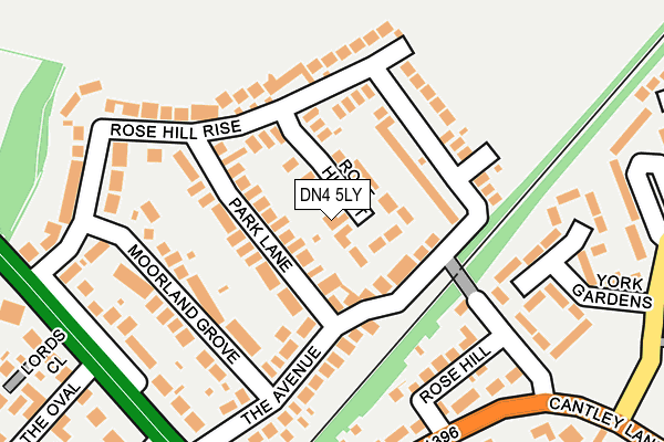 DN4 5LY map - OS OpenMap – Local (Ordnance Survey)
