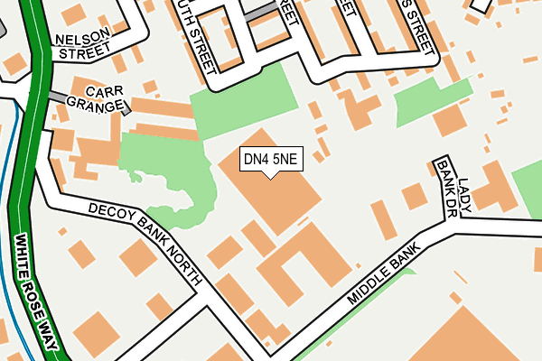 DN4 5NE map - OS OpenMap – Local (Ordnance Survey)