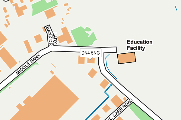 DN4 5NG map - OS OpenMap – Local (Ordnance Survey)