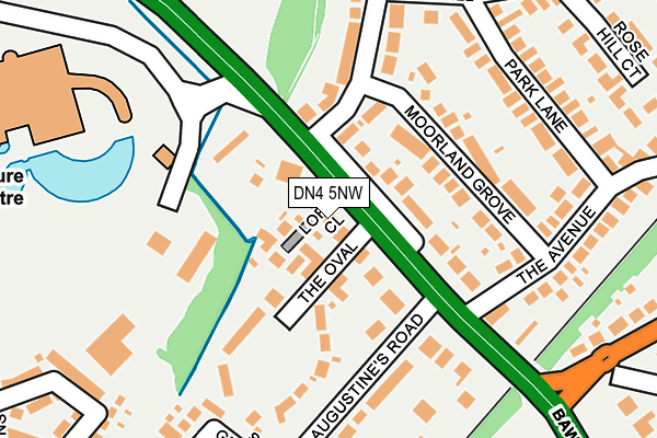 DN4 5NW map - OS OpenMap – Local (Ordnance Survey)