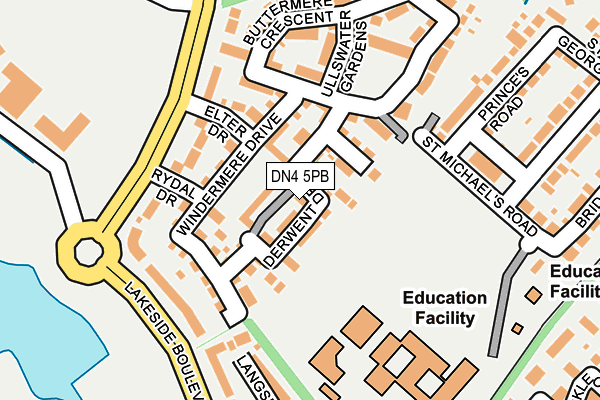 DN4 5PB map - OS OpenMap – Local (Ordnance Survey)