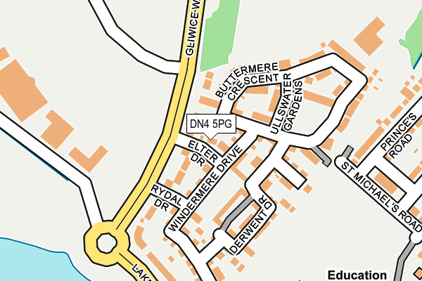 DN4 5PG map - OS OpenMap – Local (Ordnance Survey)