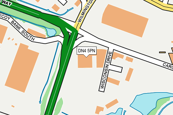 DN4 5PN map - OS OpenMap – Local (Ordnance Survey)