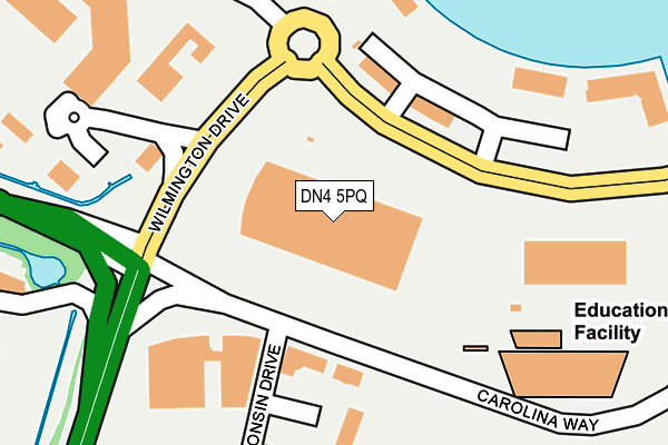 DN4 5PQ map - OS OpenMap – Local (Ordnance Survey)