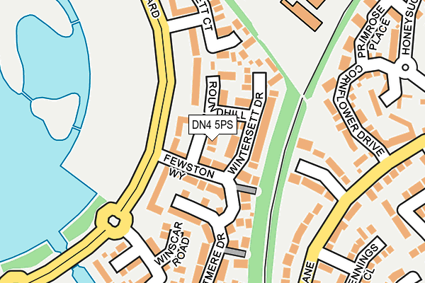 DN4 5PS map - OS OpenMap – Local (Ordnance Survey)