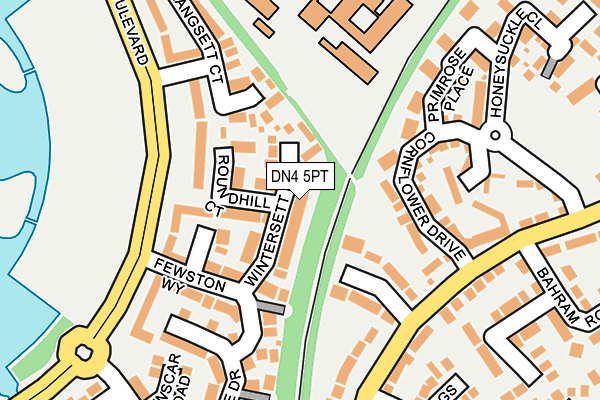 DN4 5PT map - OS OpenMap – Local (Ordnance Survey)