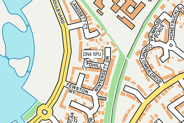 DN4 5PU map - OS OpenMap – Local (Ordnance Survey)