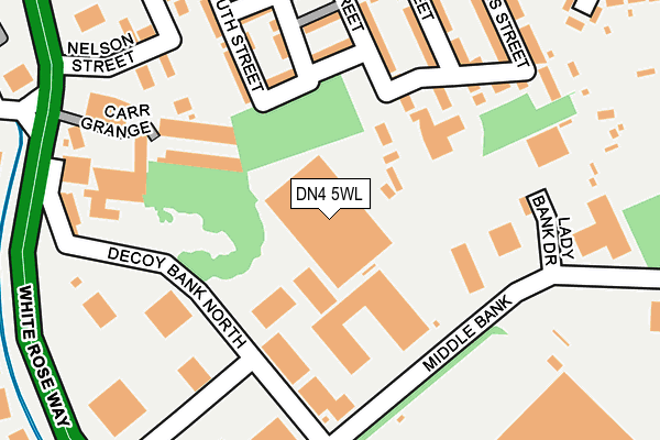 DN4 5WL map - OS OpenMap – Local (Ordnance Survey)