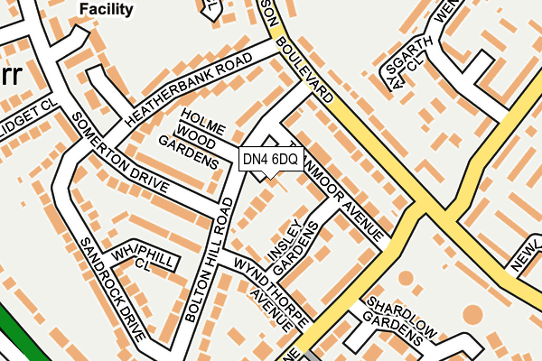 DN4 6DQ map - OS OpenMap – Local (Ordnance Survey)