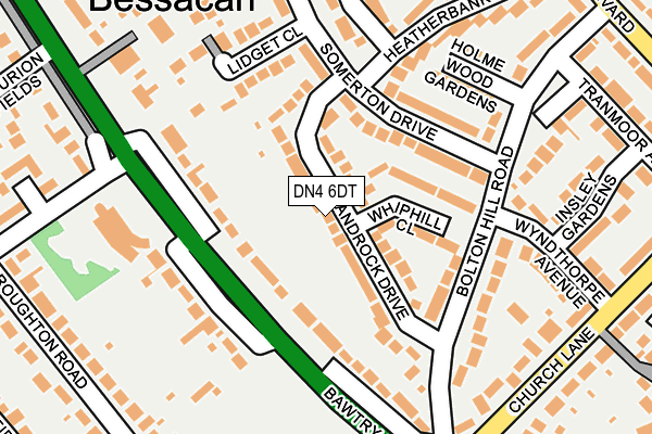 DN4 6DT map - OS OpenMap – Local (Ordnance Survey)