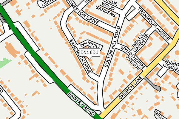 DN4 6DU map - OS OpenMap – Local (Ordnance Survey)