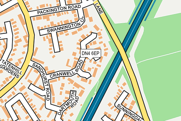 DN4 6EP map - OS OpenMap – Local (Ordnance Survey)