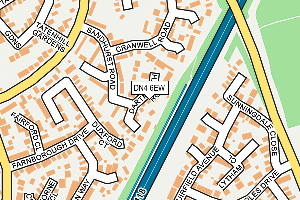 DN4 6EW map - OS OpenMap – Local (Ordnance Survey)