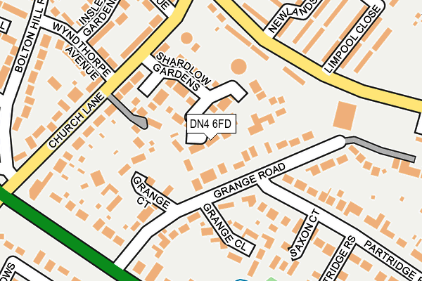 DN4 6FD map - OS OpenMap – Local (Ordnance Survey)