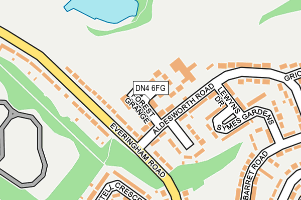 DN4 6FG map - OS OpenMap – Local (Ordnance Survey)