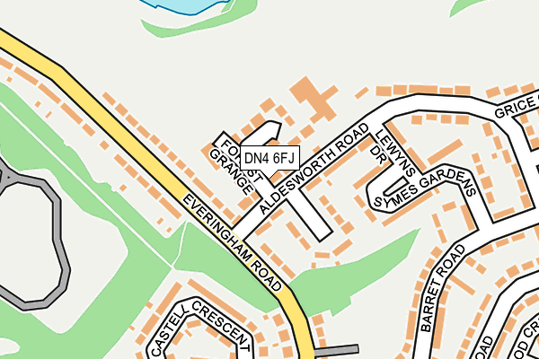 DN4 6FJ map - OS OpenMap – Local (Ordnance Survey)