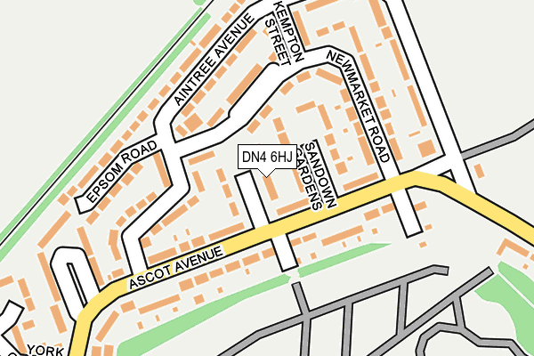 DN4 6HJ map - OS OpenMap – Local (Ordnance Survey)