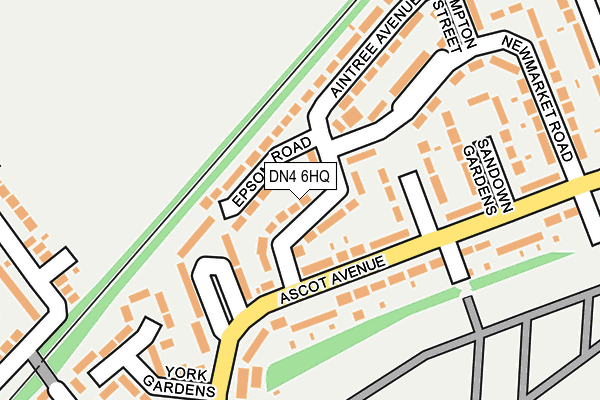 DN4 6HQ map - OS OpenMap – Local (Ordnance Survey)