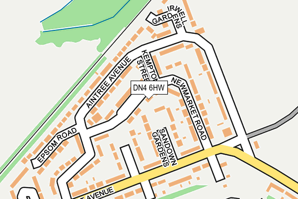 DN4 6HW map - OS OpenMap – Local (Ordnance Survey)
