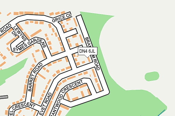 DN4 6JL map - OS OpenMap – Local (Ordnance Survey)