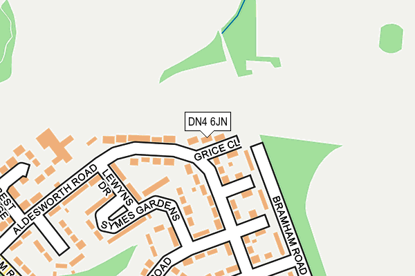 DN4 6JN map - OS OpenMap – Local (Ordnance Survey)