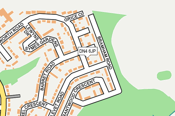 DN4 6JP map - OS OpenMap – Local (Ordnance Survey)