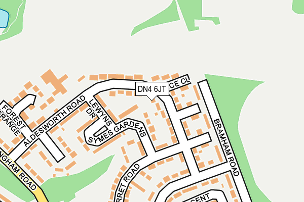 DN4 6JT map - OS OpenMap – Local (Ordnance Survey)