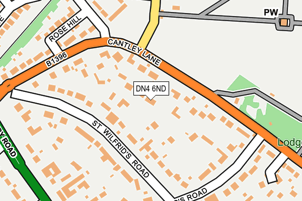 DN4 6ND map - OS OpenMap – Local (Ordnance Survey)