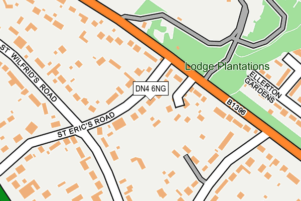 DN4 6NG map - OS OpenMap – Local (Ordnance Survey)