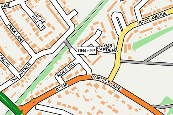 DN4 6PP map - OS OpenMap – Local (Ordnance Survey)