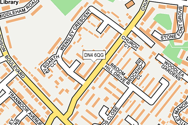 DN4 6QG map - OS OpenMap – Local (Ordnance Survey)