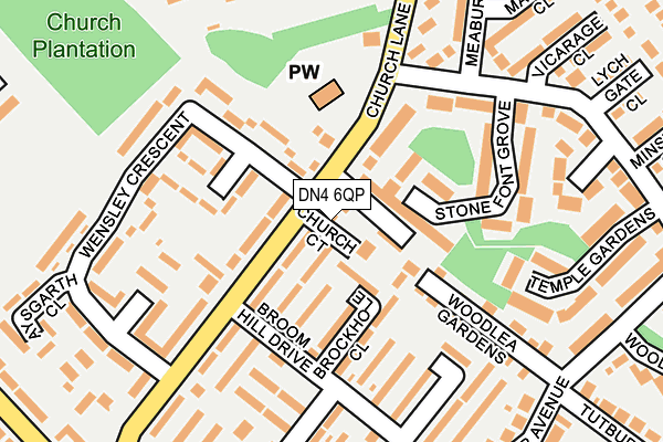 DN4 6QP map - OS OpenMap – Local (Ordnance Survey)
