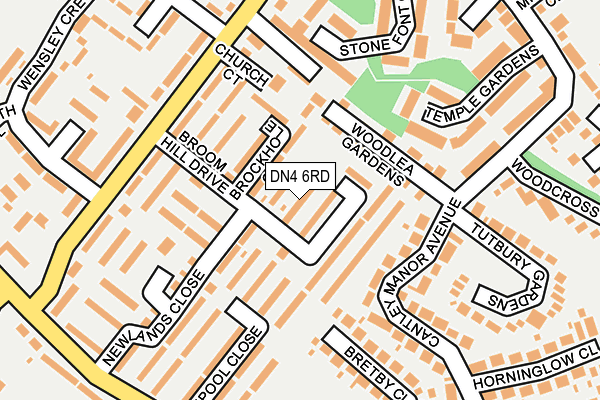 DN4 6RD map - OS OpenMap – Local (Ordnance Survey)