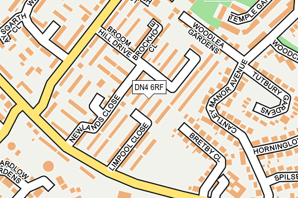 DN4 6RF map - OS OpenMap – Local (Ordnance Survey)