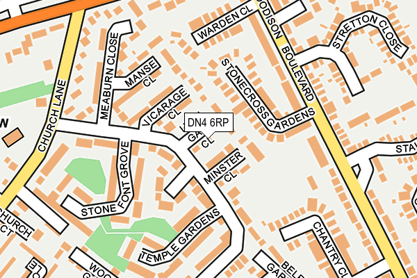 DN4 6RP map - OS OpenMap – Local (Ordnance Survey)