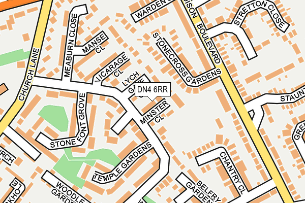 DN4 6RR map - OS OpenMap – Local (Ordnance Survey)