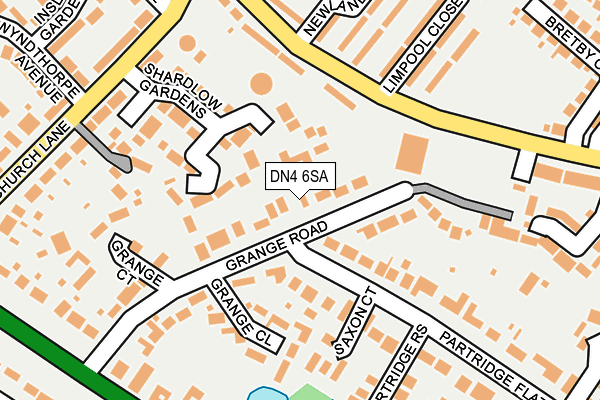 DN4 6SA map - OS OpenMap – Local (Ordnance Survey)
