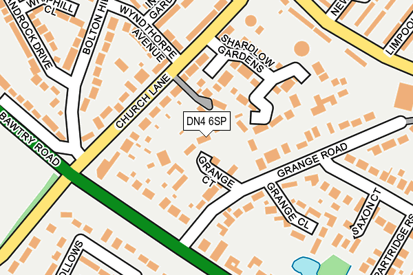 DN4 6SP map - OS OpenMap – Local (Ordnance Survey)