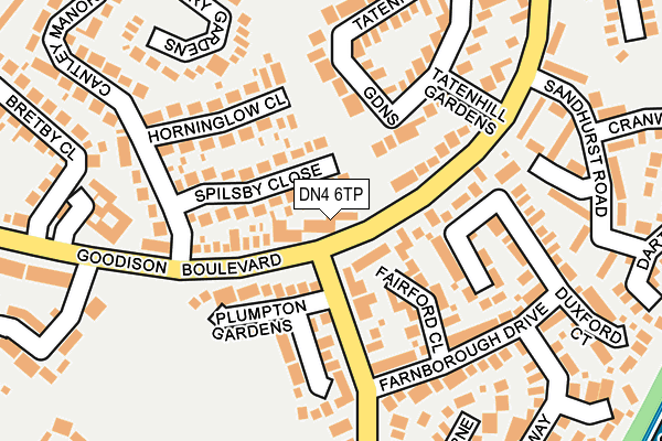 DN4 6TP map - OS OpenMap – Local (Ordnance Survey)