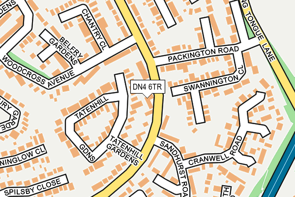 DN4 6TR map - OS OpenMap – Local (Ordnance Survey)