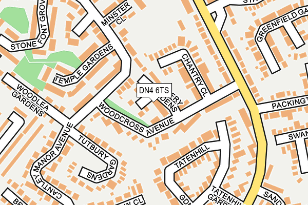 DN4 6TS map - OS OpenMap – Local (Ordnance Survey)