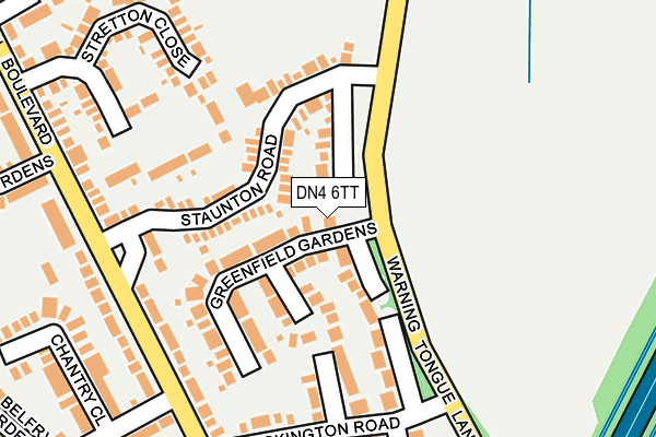DN4 6TT map - OS OpenMap – Local (Ordnance Survey)