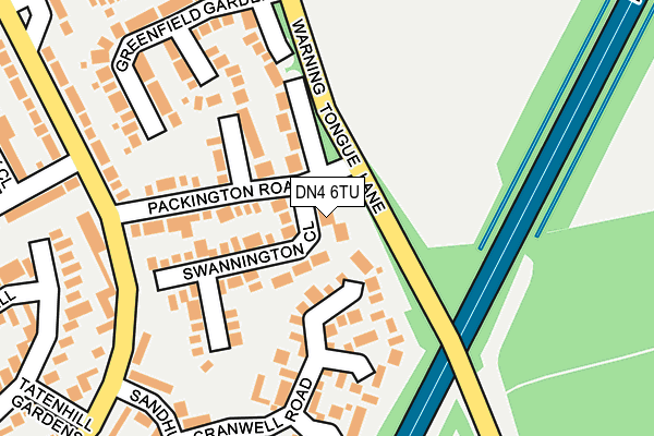 DN4 6TU map - OS OpenMap – Local (Ordnance Survey)