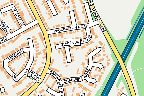 DN4 6UA map - OS OpenMap – Local (Ordnance Survey)